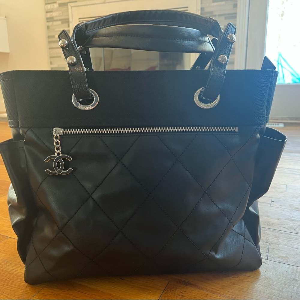 Chanel Black Quilted Tote Bag